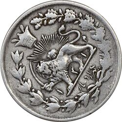 سکه 1000 دینار 1314 خطی (ِیک تاج) - VF35 - مظفرالدین شاه
