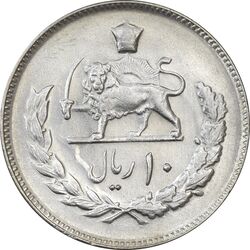 سکه 10 ریال 1354 - MS61 - محمد رضا شاه