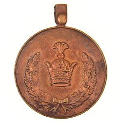 مدال برنز خدمت (دو رو تاج) ضرب ایران - EF45 - رضا شاه