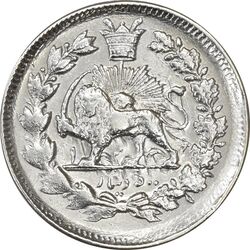 سکه 500 دینار 1326 خطی - EF45 - محمد علی شاه