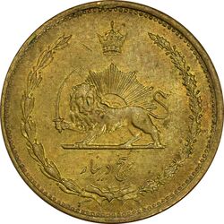 سکه 5 دینار 1317 برنز - MS62 - رضا شاه