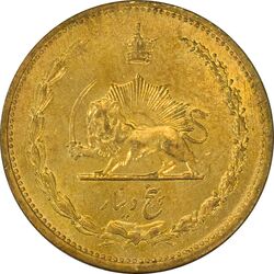 سکه 5 دینار 1320 برنز - MS62 - رضا شاه