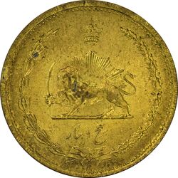 سکه 5 دینار 1320 برنز - MS61 - رضا شاه