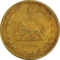 سکه 10 دینار 1316 (6 تاریخ کوچک) برنز - VF35 - رضا شاه