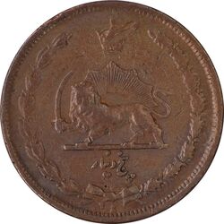 سکه 5 دینار 1314 مس - VF30 - رضا شاه