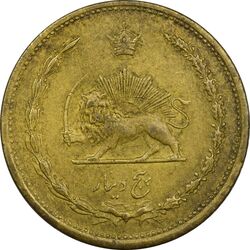 سکه 5 دینار 1320 برنز - EF45 - رضا شاه