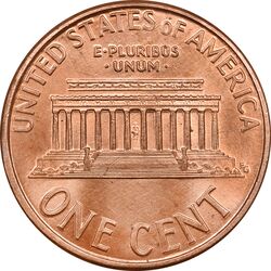 سکه 1 سنت 1996D لینکلن - MS64 - آمریکا