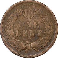 سکه 1 سنت 1907 سرخپوستی - EF45 - آمریکا