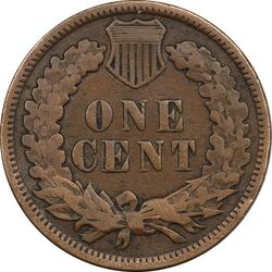 سکه 1 سنت 1908 سرخپوستی - EF40 - آمریکا