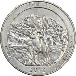 سکه کوارتر دلار 2012D (دنالی) - MS61 - آمریکا