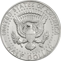 سکه نیم دلار 1964 کندی - AU55 - آمریکا