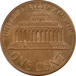 سکه 1 سنت 1976 لینکلن - AU55 - آمریکا