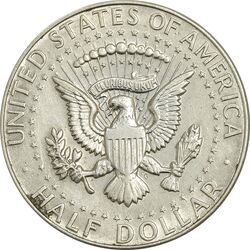 سکه نیم دلار 1966 کندی - AU55 - آمریکا