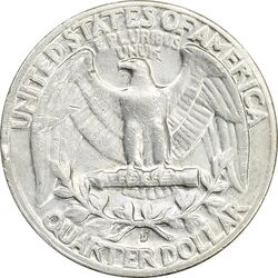 سکه کوارتر دلار 1960D واشنگتن - EF40 - آمریکا