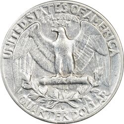 سکه کوارتر دلار 1963D واشنگتن - EF40 - آمریکا
