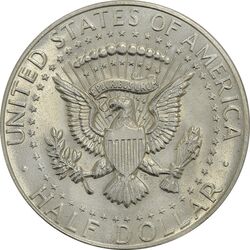 سکه نیم دلار 1969D کندی - MS63 - آمریکا