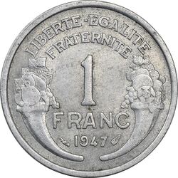 سکه 1 فرانک 1947 جمهوری چهارم - AU58 - فرانسه
