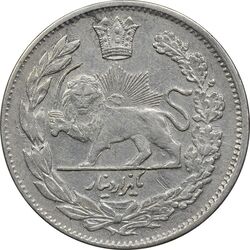 سکه 1000 دینار 1323 تصویری - EF45 - مظفرالدین شاه