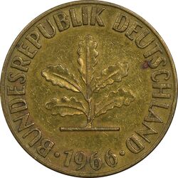 سکه 5 فینیگ 1966G جمهوری فدرال - EF45 - آلمان