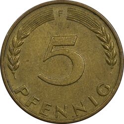 سکه 5 فینیگ 1970F جمهوری فدرال - EF45 - آلمان