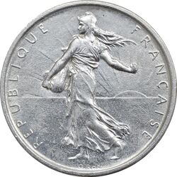 سکه 5 فرانک 1962 جمهوری کنونی - AU55 - فرانسه
