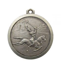 مدال یادبود سازمان تربیت بدنی ایران - چوگان - محمدرضا شاه