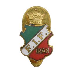 نشان فدراسیون فوتبال ایران (ضرب ایتالیا) - AU - محمد رضا شاه