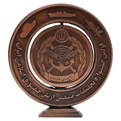 مدال اولین جشنواره تحقیقات صنعتی ارتش (با جعبه فابریک) - UNC - جمهوری اسلامی