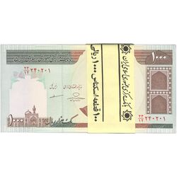 بسته اسکناس 1000 ریال (حسینی - مظاهری) - UNC - جمهوری اسلامی