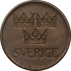 سکه 5 اوره 1972 گوستاو ششم - EF45 - سوئد