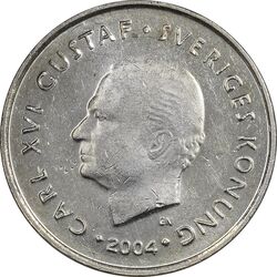 سکه 1 کرون 2004 کارل شانزدهم گوستاو - MS61 - سوئد