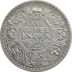 سکه 1 روپیه 1940 جرج ششم - EF40 - هند
