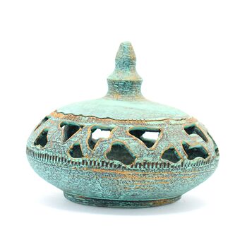 جا شکلاتی سفالی پتینه مشبک Patina Pottery candy bowl