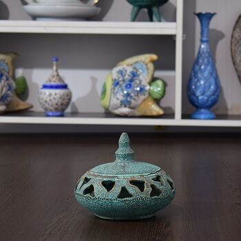 جا شکلاتی سفالی پتینه مشبک Patina Pottery candy bowl