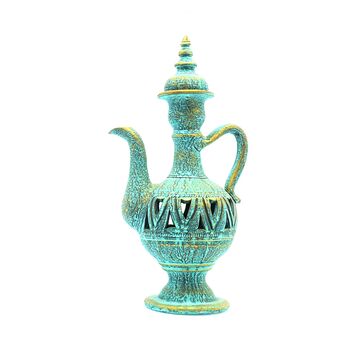آفتابه سفالی پتینه مشبک