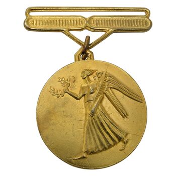 مدال برنز آویز افتخار سازمان تربیت بدنی ایران (طلایی) - AU -  محمد رضا شاه