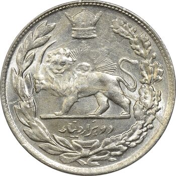 سکه 2000 دینار 1308 تصویری - MS62 - رضا شاه
