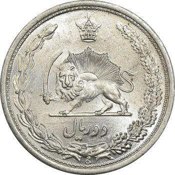 سکه 2 ریال 1311 - MS63 - رضا شاه