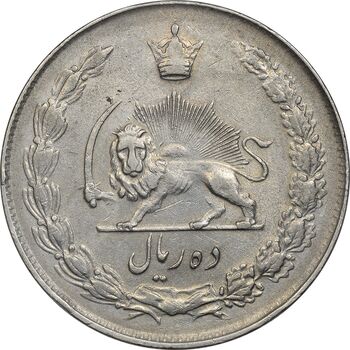 سکه 10 ریال 1343 (ضخیم) - EF45 - محمد رضا شاه