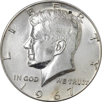 سکه نیم دلار 1967 کندی - AU50 - آمریکا