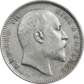 سکه 1 روپیه 1906 ادوارد هفتم - VF35 - هند