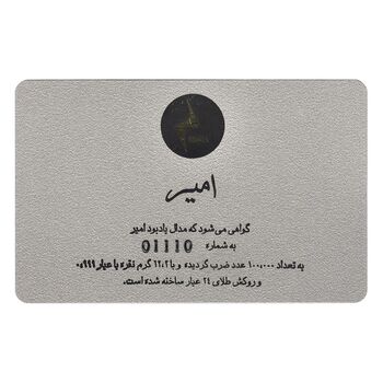 مدال یادبود امیر کبیر 1387 (با شناسنامه) - UNC - جمهوری اسلامی
