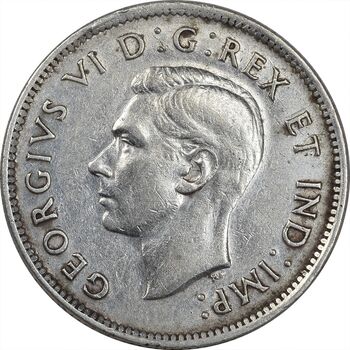 سکه 25 سنت 1941 جرج ششم - EF45 - کانادا