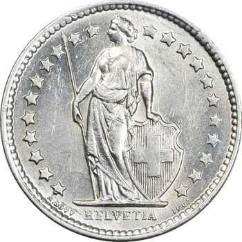 سکه 1/2 فرانک 1961 دولت فدرال - MS62 - سوئیس