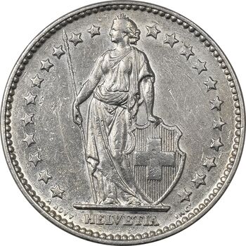 سکه 2 فرانک 1968 دولت فدرال - EF45 - سوئیس