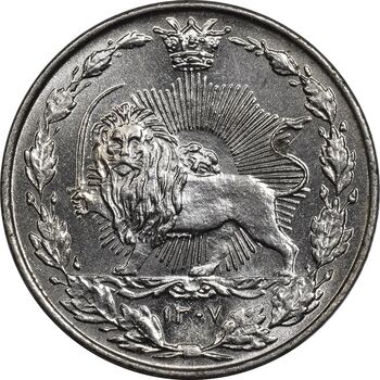 سکه 50 دینار 1307 نیکل - MS66 - رضا شاه
