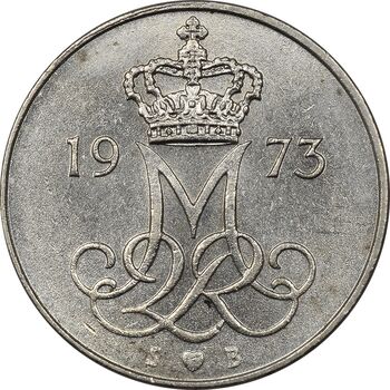 سکه 10 اوره 1973 مارگرته دوم - MS61 - دانمارک