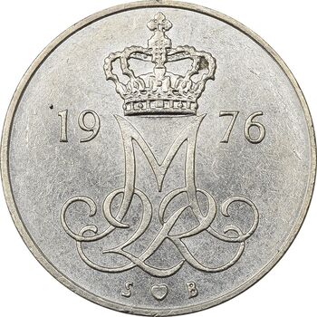 سکه 10 اوره 1976 مارگرته دوم - MS61 - دانمارک