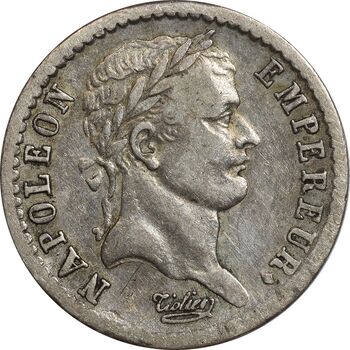 سکه 1/2 فرانک 1809 ناپلئون یکم - EF40 - فرانسه