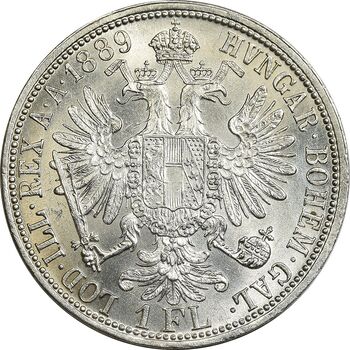 سکه 1 فلورین 1889 فرانتس یوزف یکم - MS64 - اتریش